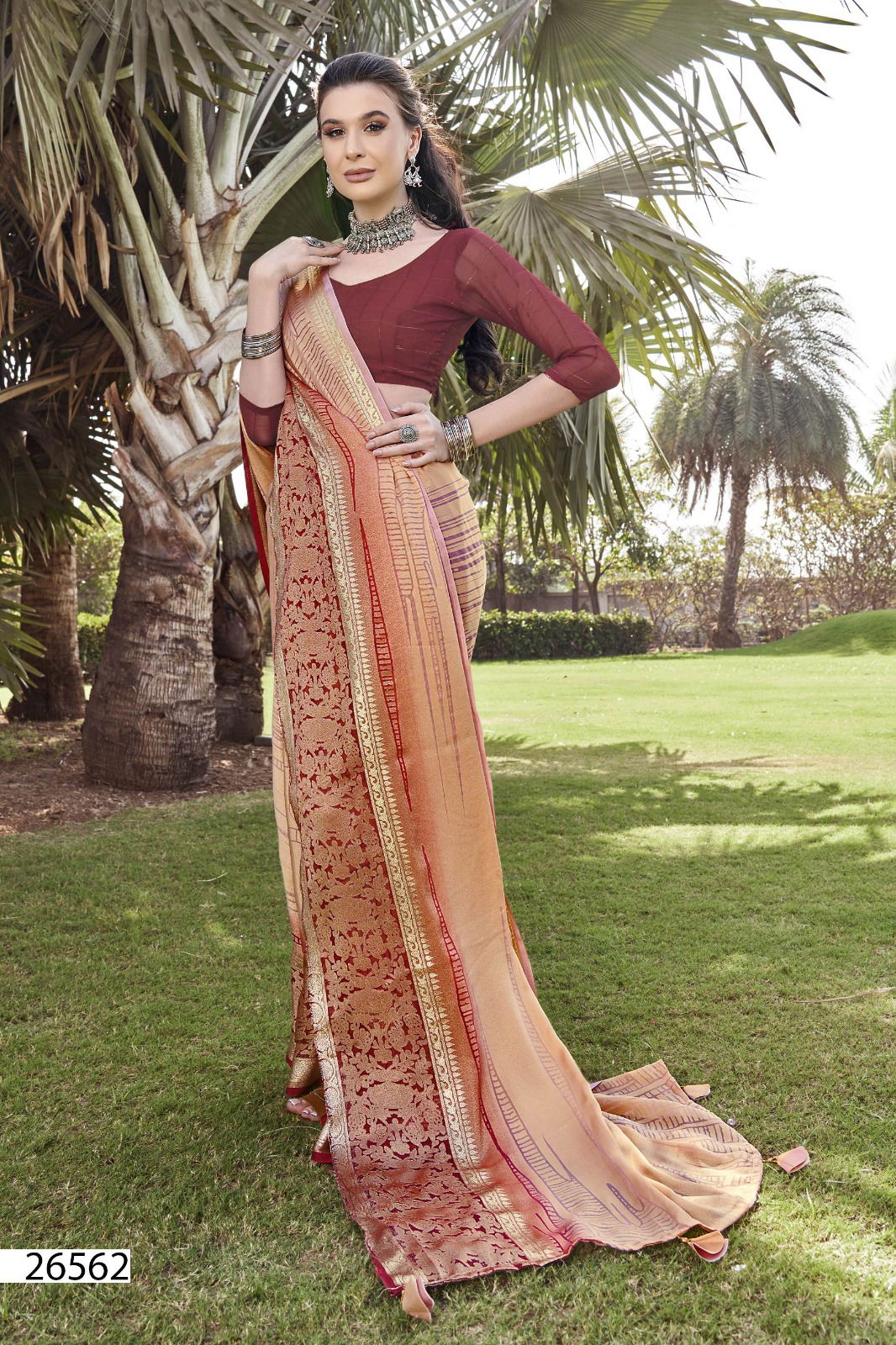 Ruhika By Vallabhi Brasso Printed Designer Sarees Wholesale Shop In Surat